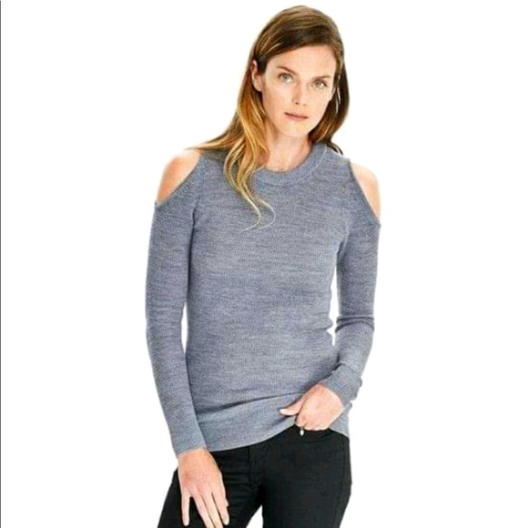 Banana Republic Cold Shoulder Pullover Sweater Large - Picture 1 of 5